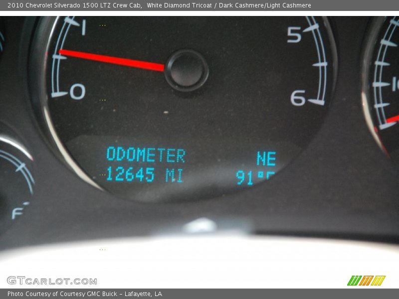 White Diamond Tricoat / Dark Cashmere/Light Cashmere 2010 Chevrolet Silverado 1500 LTZ Crew Cab