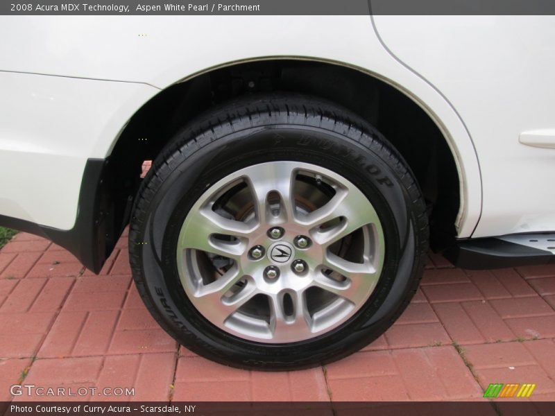 Aspen White Pearl / Parchment 2008 Acura MDX Technology