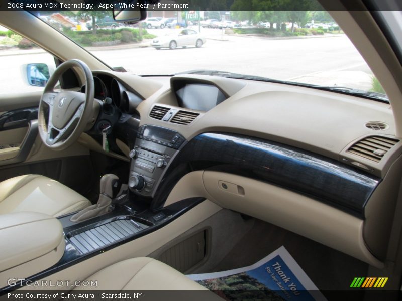 Aspen White Pearl / Parchment 2008 Acura MDX Technology