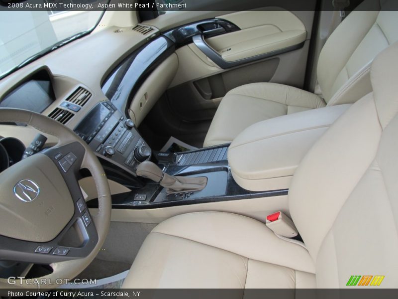 Aspen White Pearl / Parchment 2008 Acura MDX Technology