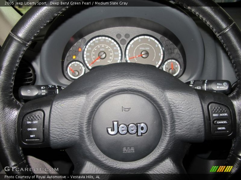Deep Beryl Green Pearl / Medium Slate Gray 2005 Jeep Liberty Sport