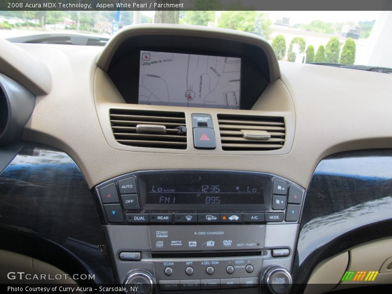 Aspen White Pearl / Parchment 2008 Acura MDX Technology