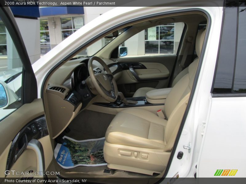 Aspen White Pearl / Parchment 2008 Acura MDX Technology
