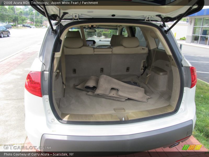 Aspen White Pearl / Parchment 2008 Acura MDX Technology