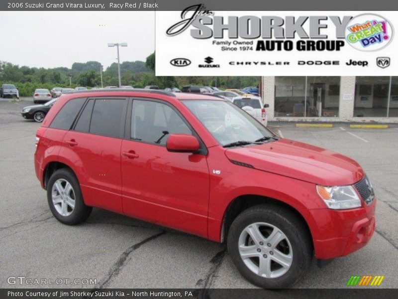Racy Red / Black 2006 Suzuki Grand Vitara Luxury