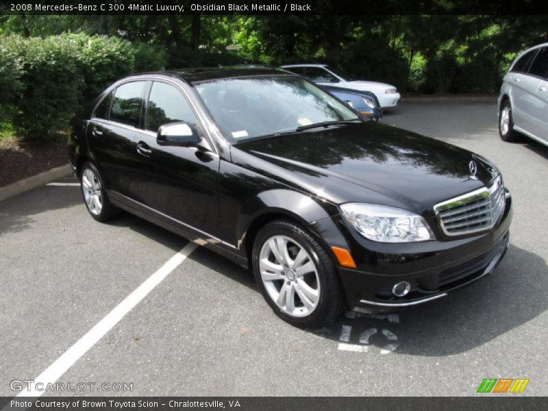 Obsidian Black Metallic / Black 2008 Mercedes-Benz C 300 4Matic Luxury