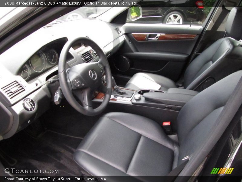 Obsidian Black Metallic / Black 2008 Mercedes-Benz C 300 4Matic Luxury