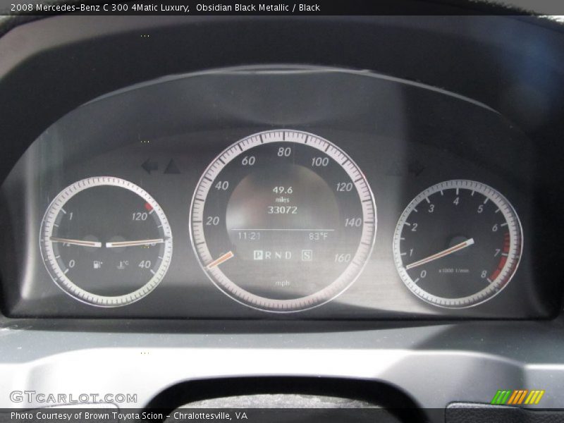 Obsidian Black Metallic / Black 2008 Mercedes-Benz C 300 4Matic Luxury