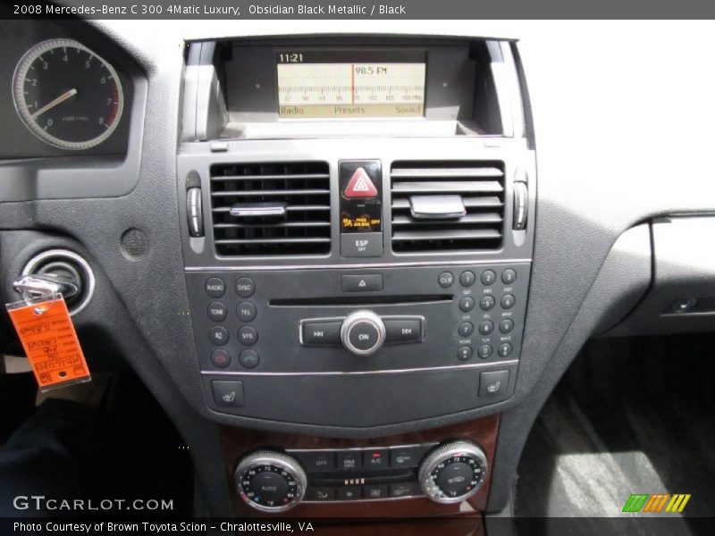 Obsidian Black Metallic / Black 2008 Mercedes-Benz C 300 4Matic Luxury