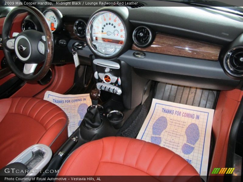 Midnight Black / Lounge Redwood Red Leather 2009 Mini Cooper Hardtop