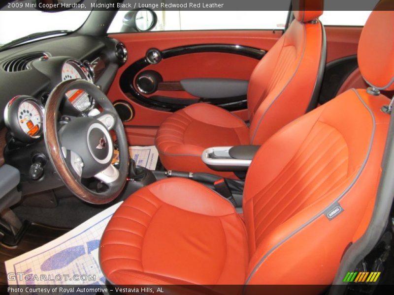 Midnight Black / Lounge Redwood Red Leather 2009 Mini Cooper Hardtop