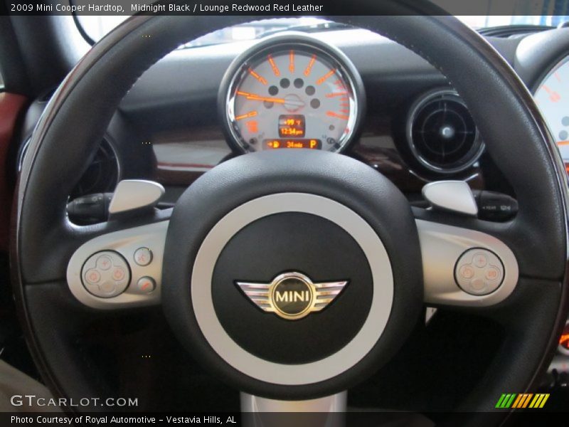 Midnight Black / Lounge Redwood Red Leather 2009 Mini Cooper Hardtop
