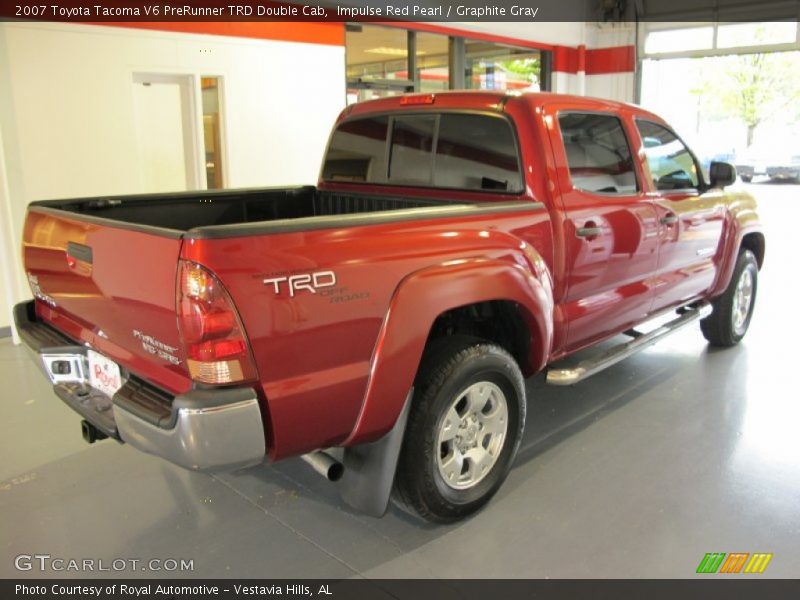 Impulse Red Pearl / Graphite Gray 2007 Toyota Tacoma V6 PreRunner TRD Double Cab