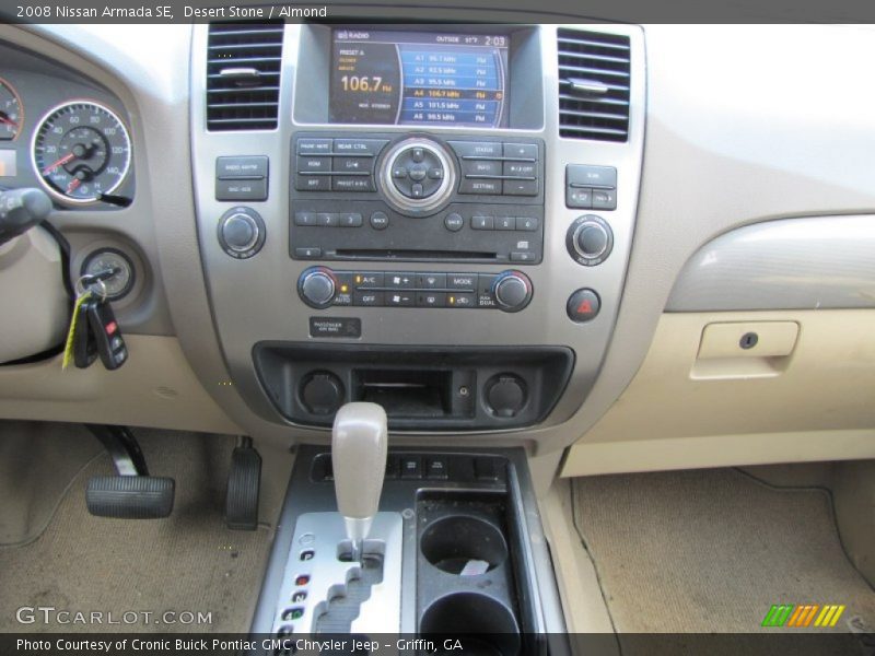 Controls of 2008 Armada SE