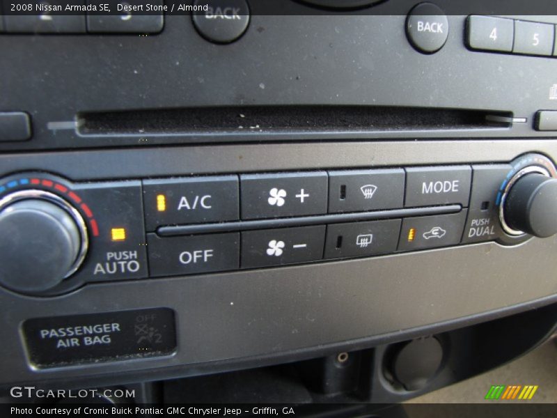 Controls of 2008 Armada SE