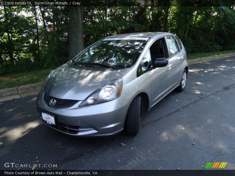 Storm Silver Metallic / Gray 2009 Honda Fit