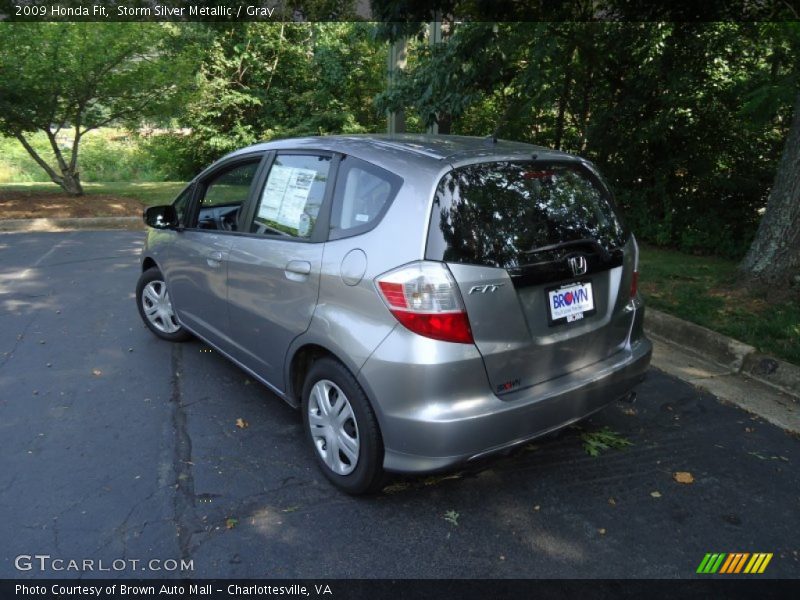 Storm Silver Metallic / Gray 2009 Honda Fit