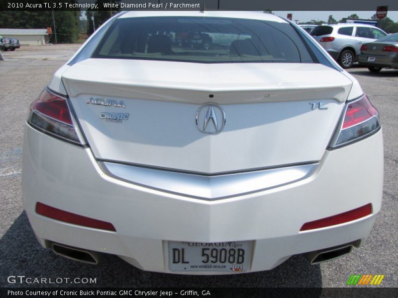 White Diamond Pearl / Parchment 2010 Acura TL 3.5 Technology
