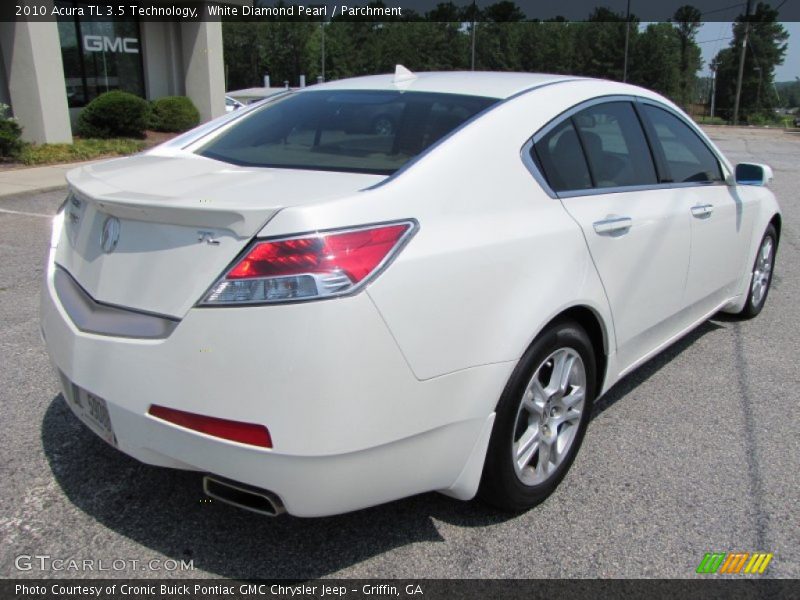 White Diamond Pearl / Parchment 2010 Acura TL 3.5 Technology
