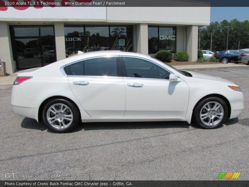White Diamond Pearl / Parchment 2010 Acura TL 3.5 Technology