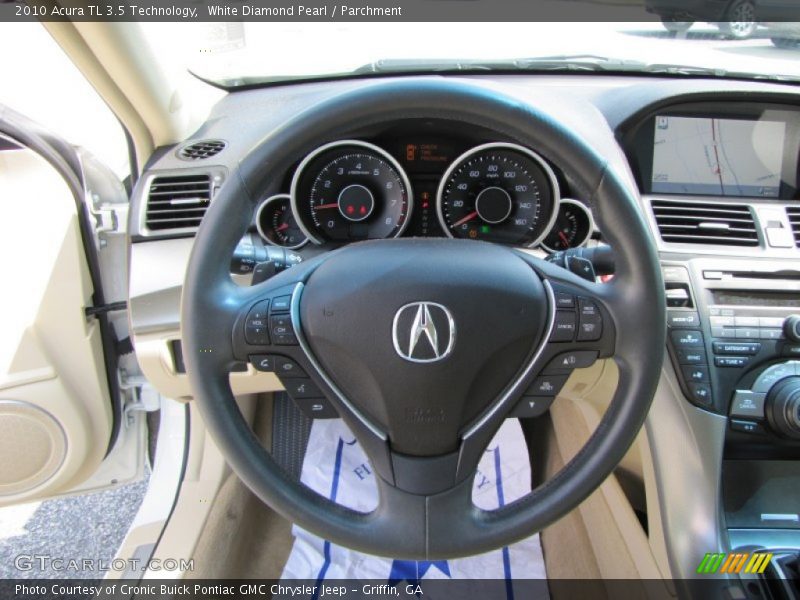 White Diamond Pearl / Parchment 2010 Acura TL 3.5 Technology