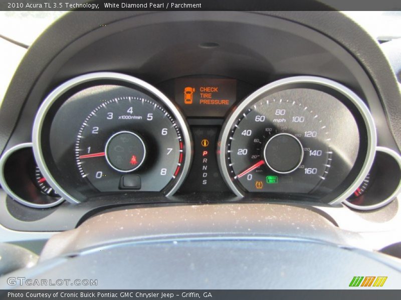 White Diamond Pearl / Parchment 2010 Acura TL 3.5 Technology