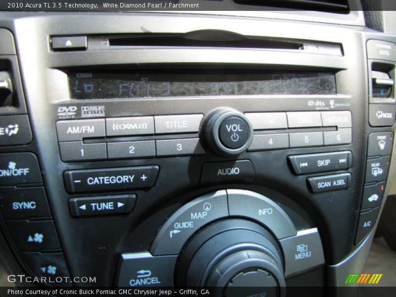 White Diamond Pearl / Parchment 2010 Acura TL 3.5 Technology