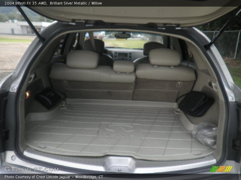 Brilliant Silver Metallic / Willow 2004 Infiniti FX 35 AWD