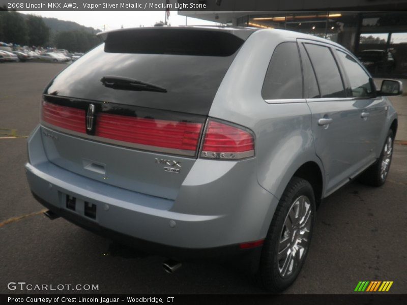 Vapor Silver Metallic / Medium Light Stone 2008 Lincoln MKX AWD