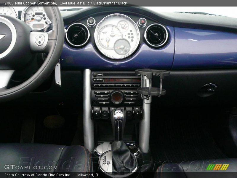 Cool Blue Metallic / Black/Panther Black 2005 Mini Cooper Convertible
