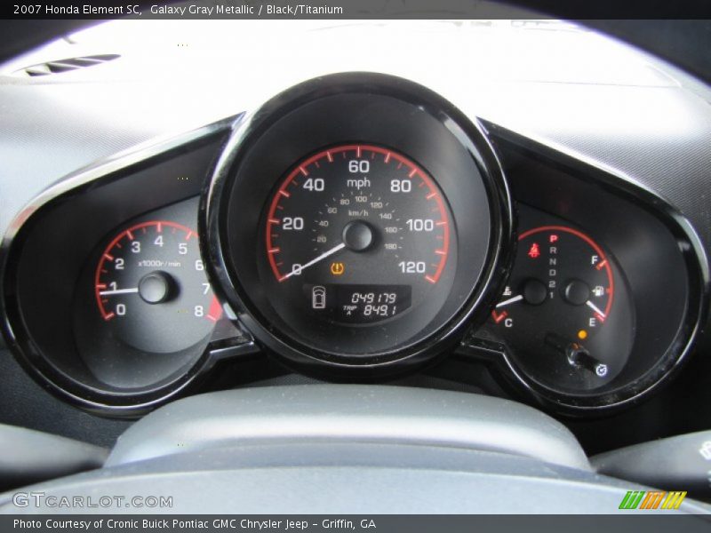 Galaxy Gray Metallic / Black/Titanium 2007 Honda Element SC