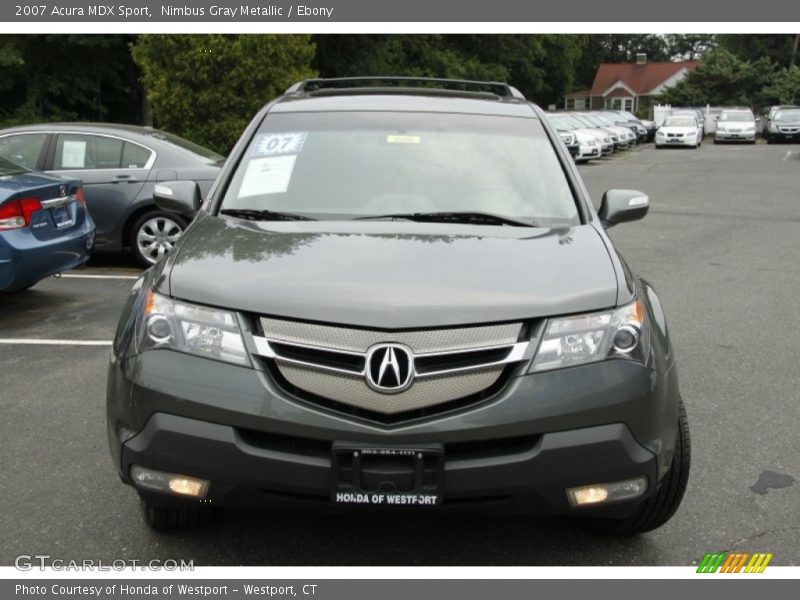 Nimbus Gray Metallic / Ebony 2007 Acura MDX Sport