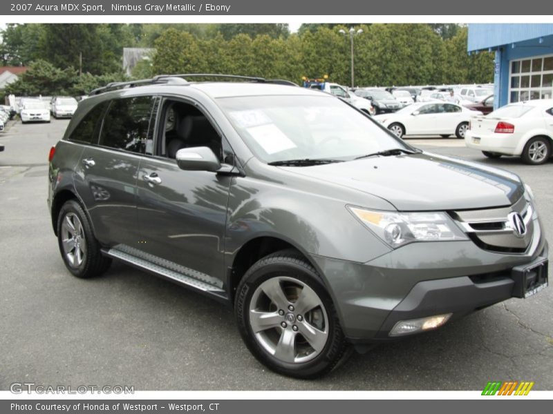Nimbus Gray Metallic / Ebony 2007 Acura MDX Sport