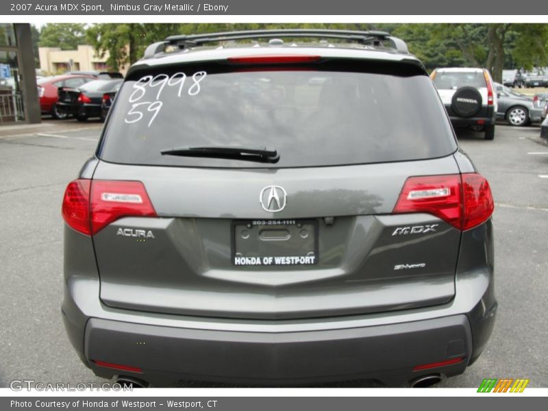 Nimbus Gray Metallic / Ebony 2007 Acura MDX Sport