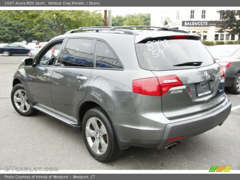 Nimbus Gray Metallic / Ebony 2007 Acura MDX Sport