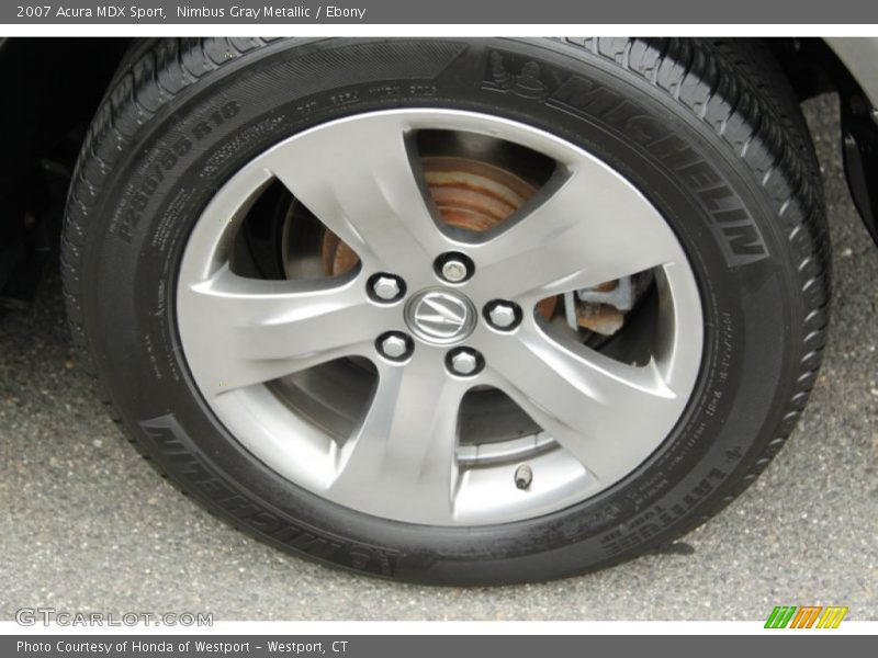 Nimbus Gray Metallic / Ebony 2007 Acura MDX Sport