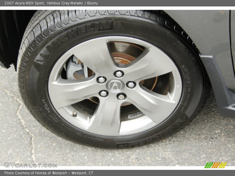 Nimbus Gray Metallic / Ebony 2007 Acura MDX Sport