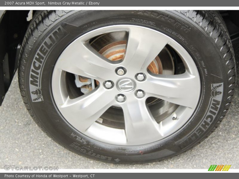Nimbus Gray Metallic / Ebony 2007 Acura MDX Sport