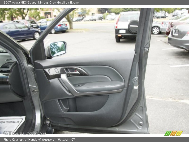 Nimbus Gray Metallic / Ebony 2007 Acura MDX Sport