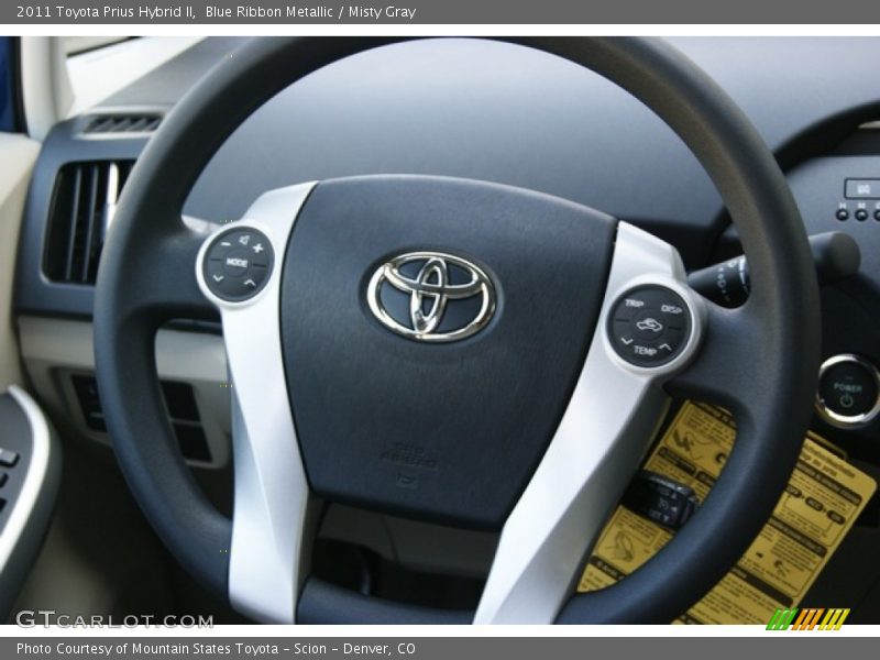 Blue Ribbon Metallic / Misty Gray 2011 Toyota Prius Hybrid II
