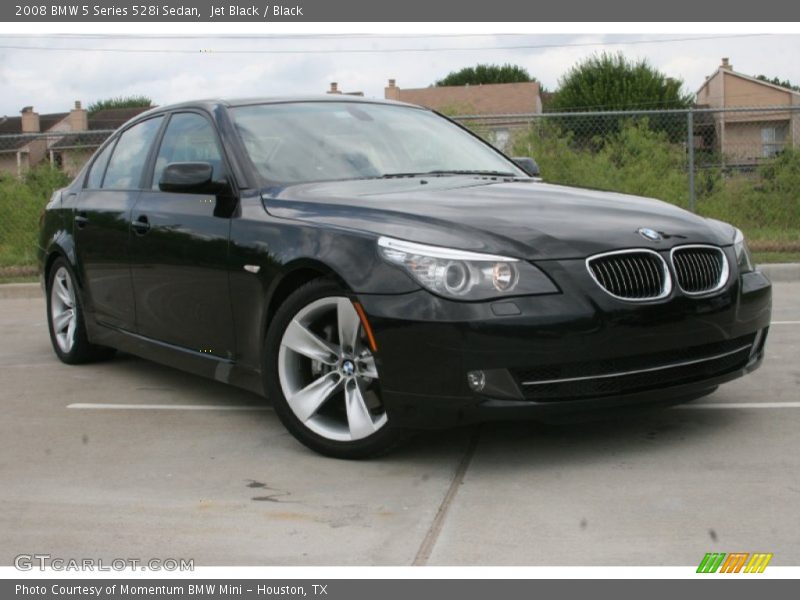 Jet Black / Black 2008 BMW 5 Series 528i Sedan