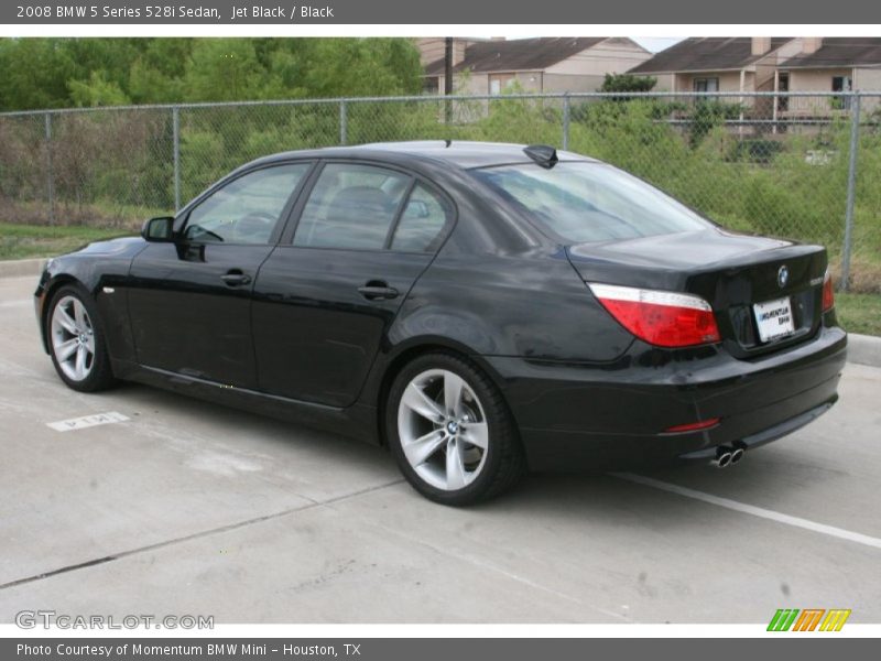 Jet Black / Black 2008 BMW 5 Series 528i Sedan