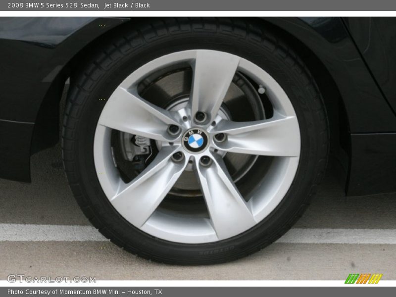 Jet Black / Black 2008 BMW 5 Series 528i Sedan