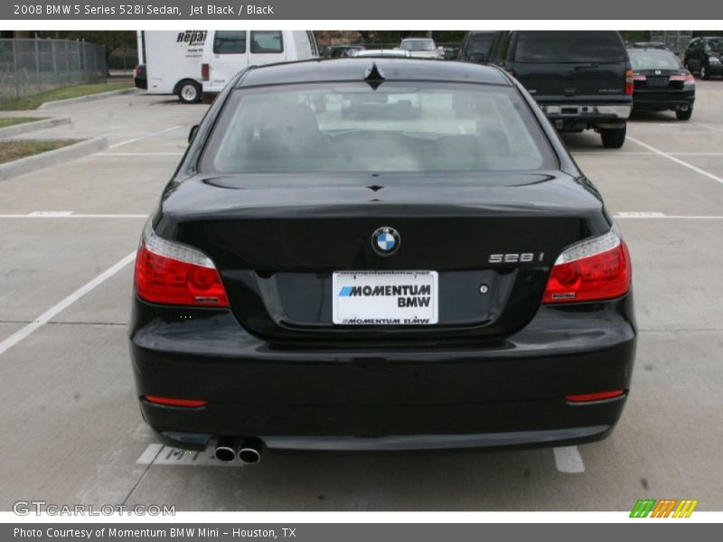 Jet Black / Black 2008 BMW 5 Series 528i Sedan