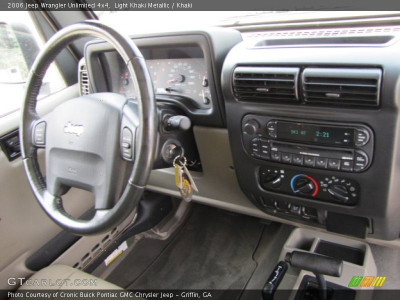 Light Khaki Metallic / Khaki 2006 Jeep Wrangler Unlimited 4x4