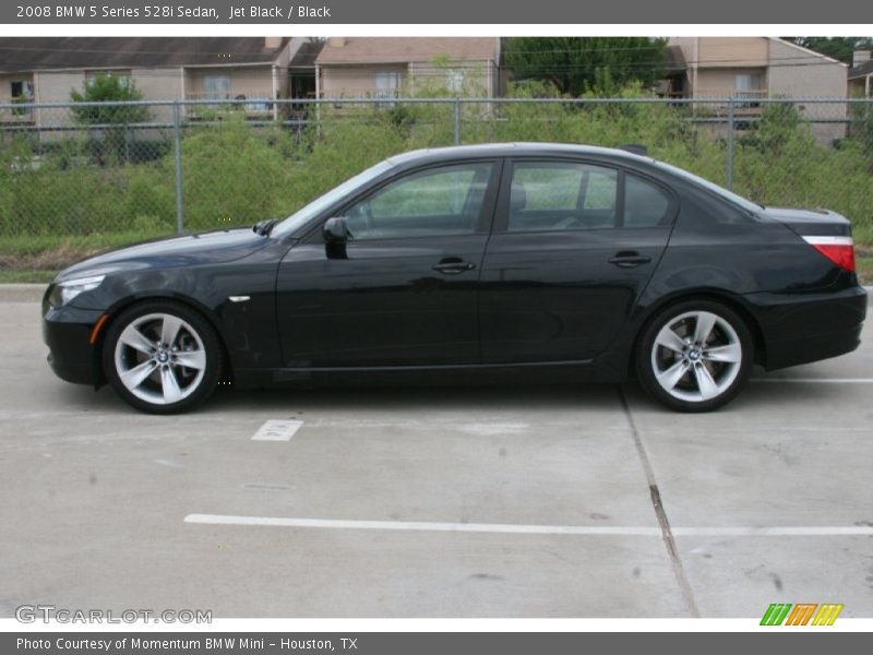 Jet Black / Black 2008 BMW 5 Series 528i Sedan