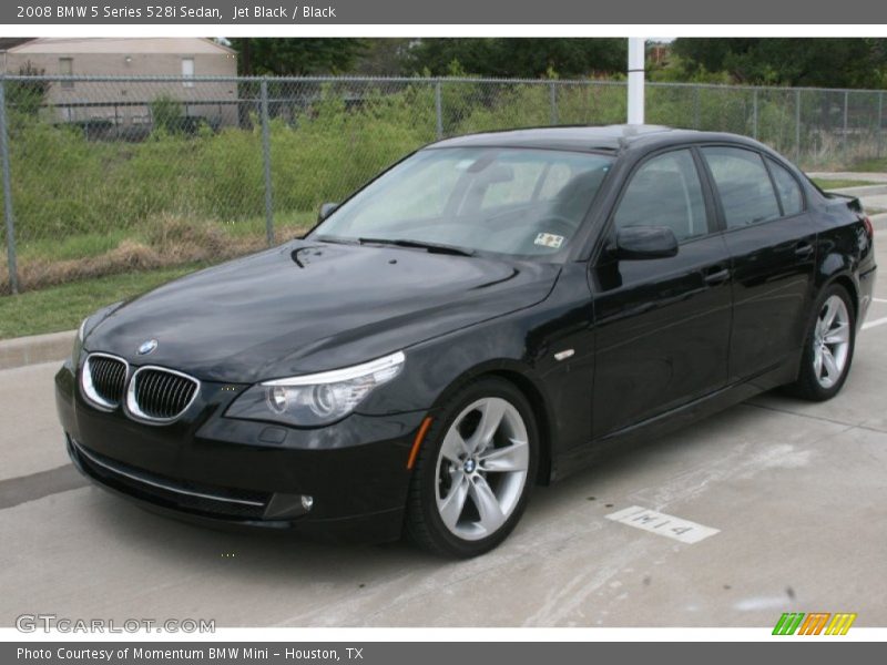 Jet Black / Black 2008 BMW 5 Series 528i Sedan