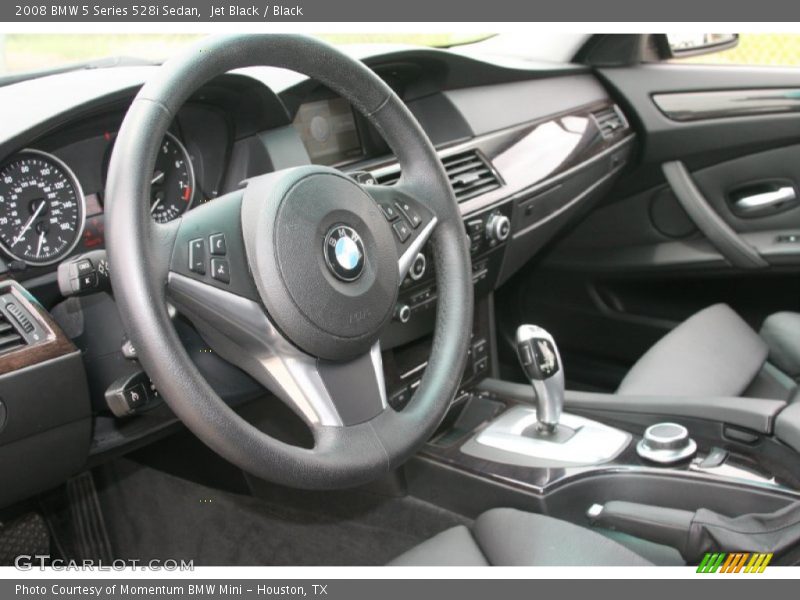 Jet Black / Black 2008 BMW 5 Series 528i Sedan
