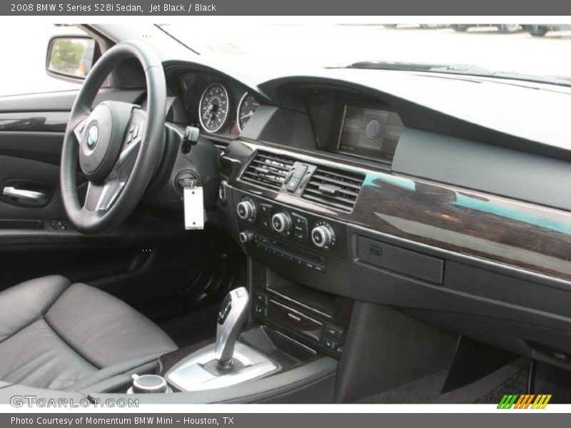 Jet Black / Black 2008 BMW 5 Series 528i Sedan