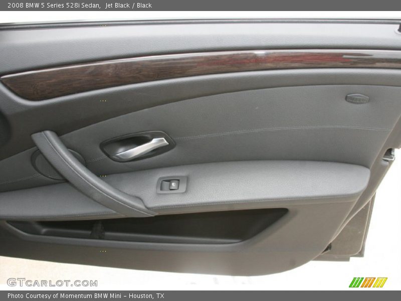 Jet Black / Black 2008 BMW 5 Series 528i Sedan